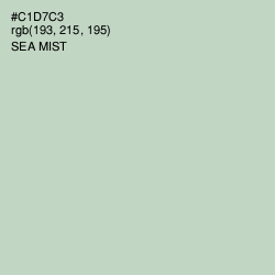 #C1D7C3 - Sea Mist Color Image